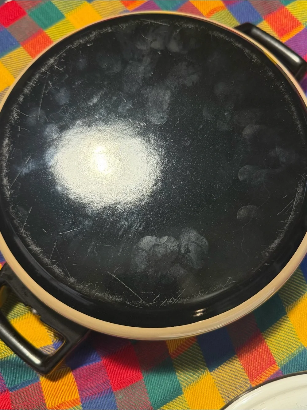 Vintage brown enamel